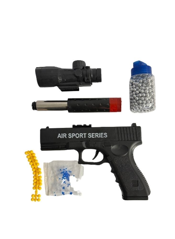 Premium Air Sport Series Gel Ball Toy Gun with Scope – Manual Water Bead Blaster Set Including Ammo, Target Sheet & Accessories for Kids - Image 5